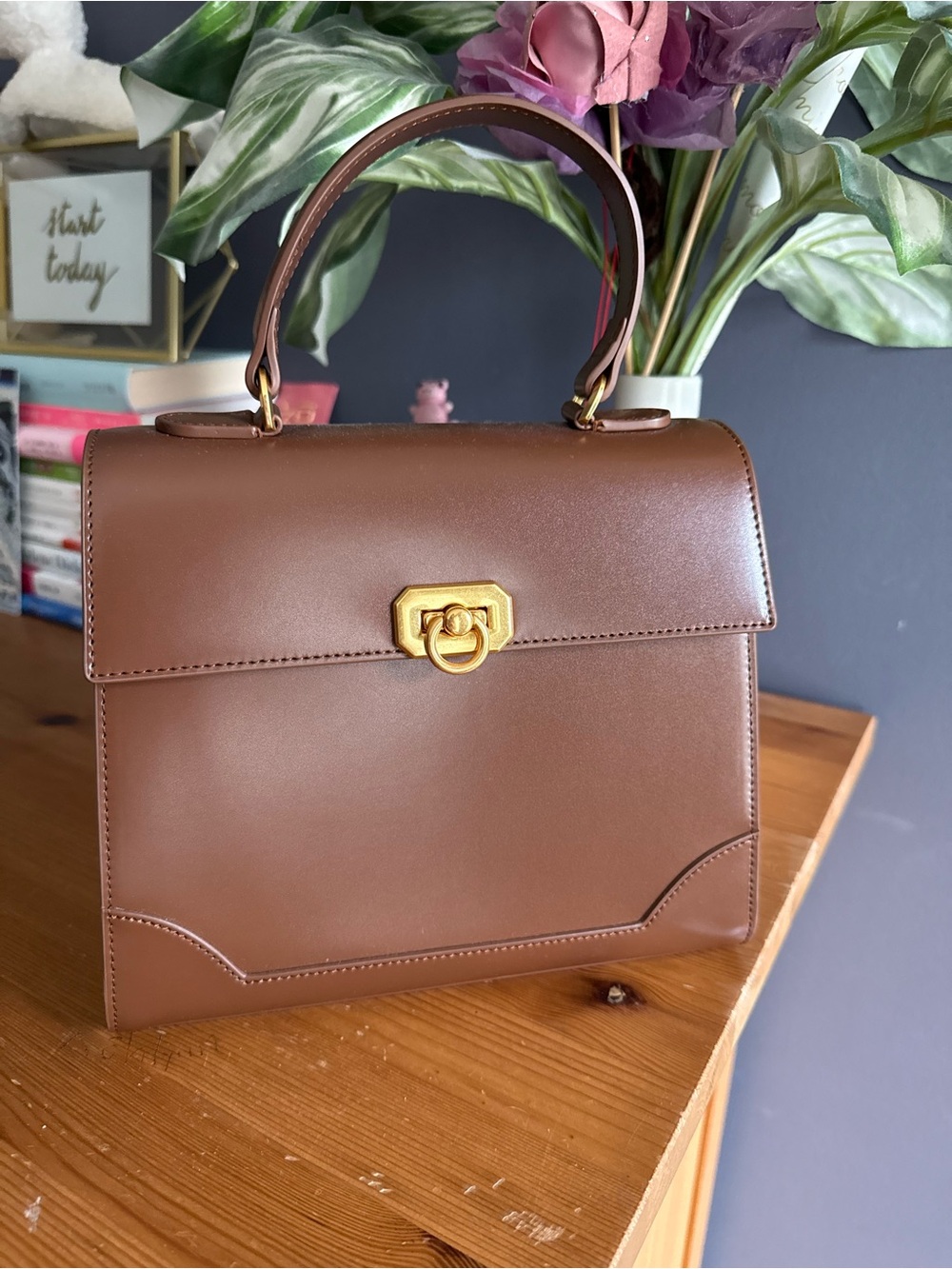 Ambergrace limited edition genuine leather handle bag